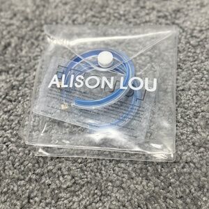 Alison Lou Loucite Medium Jelly Hoops Blue